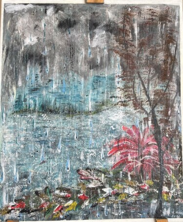 Malarstwo zatytułowany „deszcz” autorstwa Maria Matyasek, Oryginalna praca, Akryl