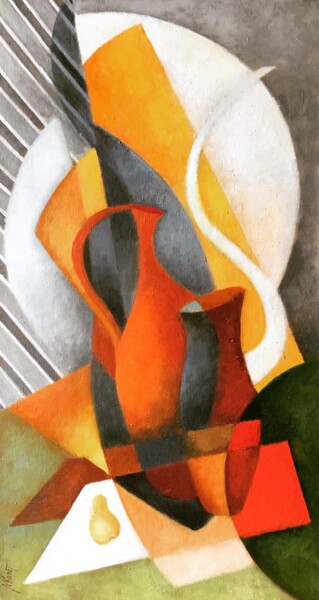 Картина под названием "Узкий натюрморт" - Мария Мосунова-Короткина, Подлинное произведение искусства, Масло