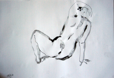 Drawing titled "Nu-17 - original nu…" by Maria Shedrina, Original Artwork, Ink