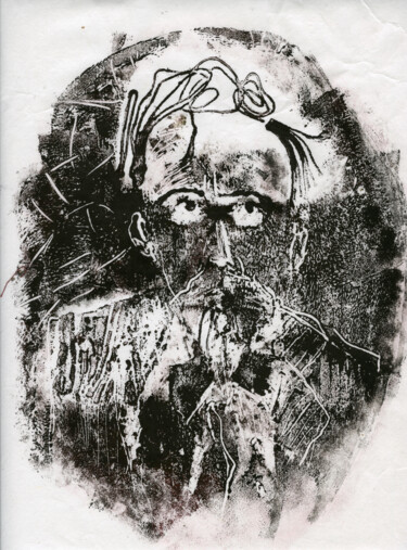 Printmaking titled "My Chekhov 1/10 - l…" by Maria Shedrina, Original Artwork, Collagraphy