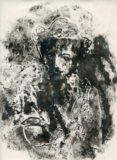 Отпечатки и Гравюры под названием "My Pushkin 3/10 - l…" - Maria Shedrina, Подлинное произведение искусства, Collagraphy