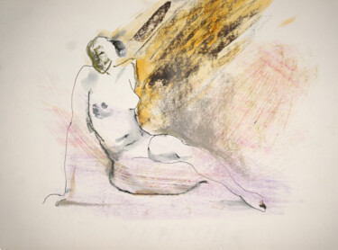 Schilderij getiteld "Susanna. Nude art №…" door Maria Shedrina, Origineel Kunstwerk, Pastel