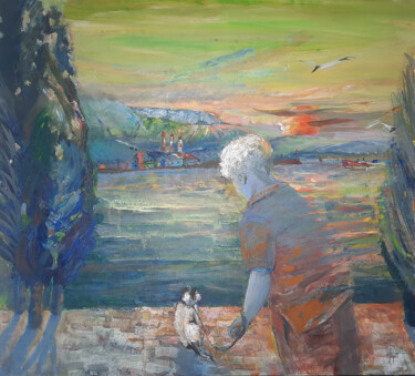 Картина под названием "Where does the sun…" - Maria Shedrina, Подлинное произведение искусства, Акрил