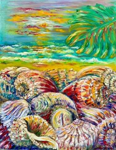 Peinture intitulée "Buy a Shell" par Maria Zasidkovych (Mariia), Œuvre d'art originale, Huile