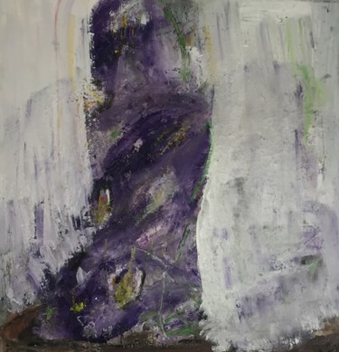 Pintura titulada "Violet" por Maria Emilov, Obra de arte original, Oleo Montado en Bastidor de camilla de madera