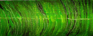 Schilderij getiteld "Earth View" door Mariana Mello, Origineel Kunstwerk, Acryl Gemonteerd op Frame voor houten brancard