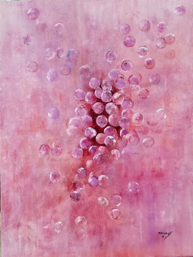Peinture intitulée "La Vie en Rose" par Marian Cobos, Œuvre d'art originale, Acrylique