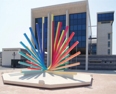 Sculpture titled "Nouveau Palais de J…" by Mariangeles Guil, Original Artwork, Metals