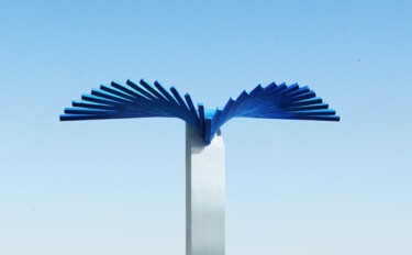 「guil-ailes.jpg」というタイトルの彫刻 Mariangeles Guilによって, オリジナルのアートワーク, 金属