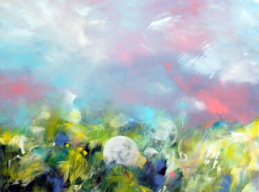 Pintura intitulada "Pollen dance" por Marianne Quinzin, Obras de arte originais, Acrílico