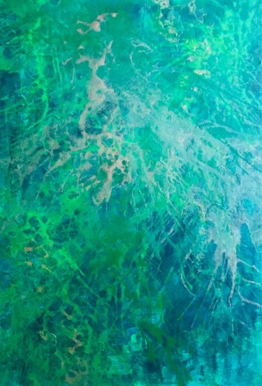 Peinture intitulée "plankton" par Marie Prat, Œuvre d'art originale, Acrylique Monté sur Châssis en bois