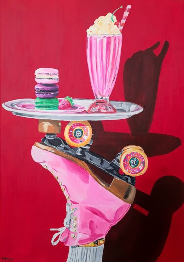 Pintura titulada "L'equilibrio" por Maria Sabrina Viviani, Obra de arte original, Acrílico Montado en Bastidor de camilla de…