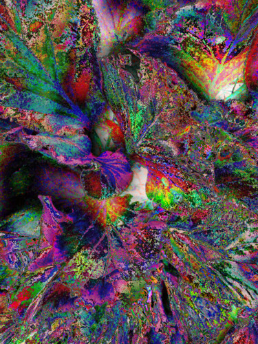 Digital Arts titled "le foglie in colore" by Mariateresa Sala, Original Artwork, 2D Digital Work