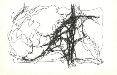 Zeichnungen mit dem Titel "Mirrorscope 11" von Maribelle Saad, Original-Kunstwerk, Kugelschreiber