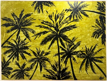 Картина под названием "Palm Beach" - Marichka Shkuro, Подлинное произведение искусства, Акрил