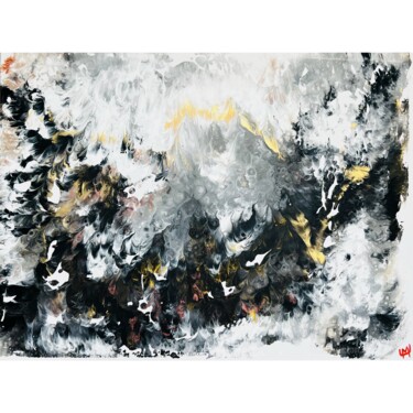 Malerei mit dem Titel "Flow" von Marichka Shkuro, Original-Kunstwerk, Acryl