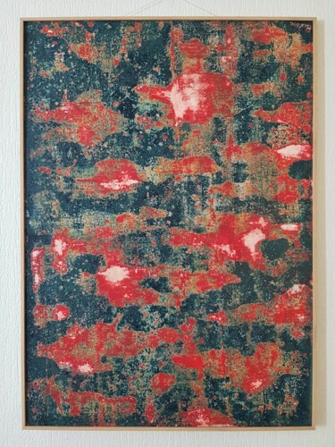Картина под названием "abstract 1" - Marie Belhade (Belma), Подлинное произведение искусства, Пигменты