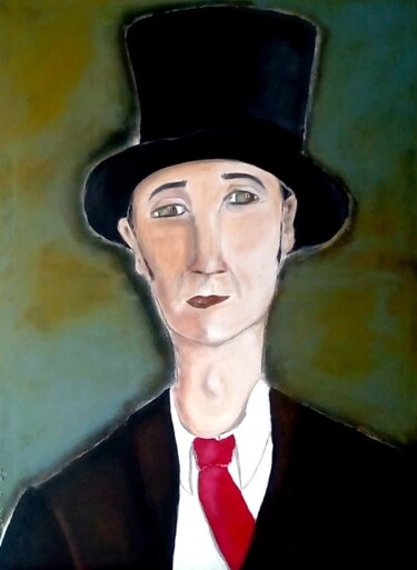 Painting titled "Mr Victor" by Marie Bony, Original Artwork, Acrylic