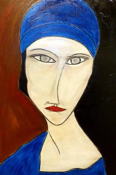 Peinture intitulée "Jeanne" par Marie Bony, Œuvre d'art originale, Acrylique