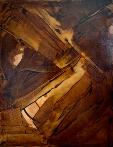 Картина под названием "Sans titre.002" - Marie Borrel, Подлинное произведение искусства, Воск Установлен на Деревянная рама…