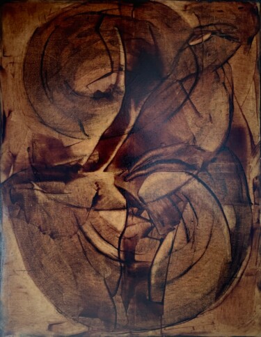 Peinture intitulée "Sans titre.003" par Marie Borrel, Œuvre d'art originale, Huile Monté sur Châssis en bois