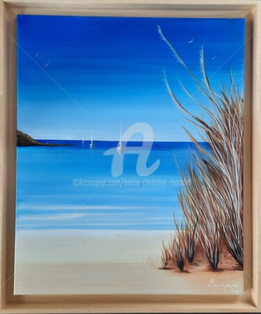 Painting titled "Acrylique 13/2024 "…" by Marie-Christine Maudet, Original Artwork, Acrylic Mounted on Wood Stretcher frame