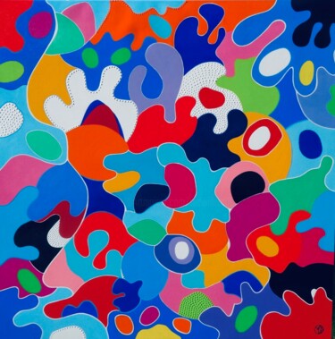 Peinture intitulée "Conversations" par Marie-Dominique Willemot, Œuvre d'art originale, Acrylique