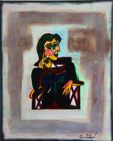 Peinture intitulée "Senora Copie" par Marie Estepa, Œuvre d'art originale