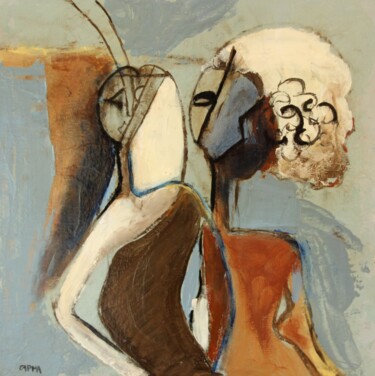 Pintura titulada "N° 03" por Marie-France Capron (CAPMA), Obra de arte original, Acrílico Montado en Bastidor de camilla de…