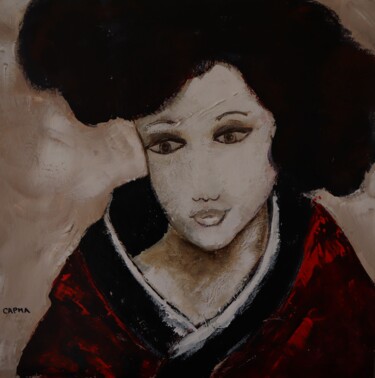 Peinture intitulée "Kim" par Marie-France Capron (CAPMA), Œuvre d'art originale, Acrylique