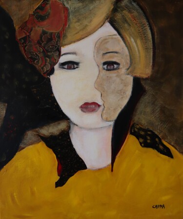 Pintura titulada "Adela" por Marie-France Capron (CAPMA), Obra de arte original, Acrílico