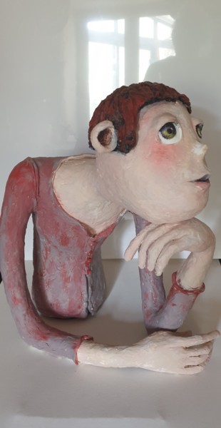 Sculpture intitulée "Gigi" par Marie Helene Roger, Œuvre d'art originale, Fil de fer