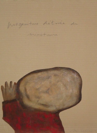 Painting titled "Progéniture Délivré…" by Marie Laniepce, Original Artwork, Oil