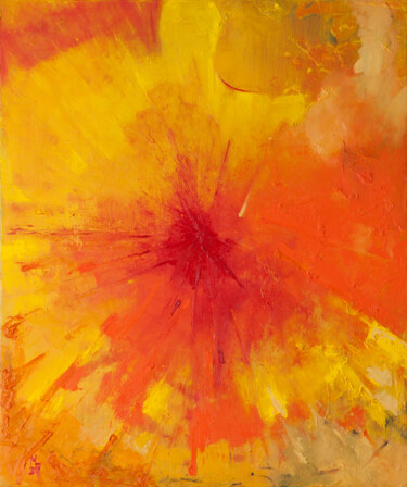 Pintura titulada "Gelb" por Marie-Laurence Winter, Obra de arte original, Oleo