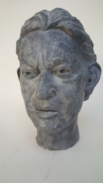 Rzeźba zatytułowany „Gainsbourg” autorstwa Marie-Michèle Rouchon, Oryginalna praca, Glina