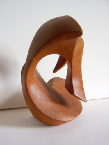 Sculptuur getiteld "chèvre 2" door Marie-Noëlle Gagnan, Origineel Kunstwerk, Hout