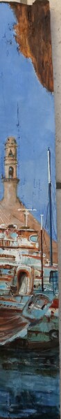 Pittura intitolato "Dernier port" da Marie Palermo, Opera d'arte originale, Acrilico