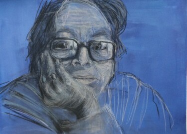 제목이 "Marguerite Duras po…"인 그림 Marie Pascale Martins로, 원작, 숯