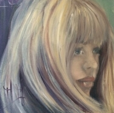 Pintura titulada "blonde 2" por Marie Pascale Martins, Obra de arte original, Oleo