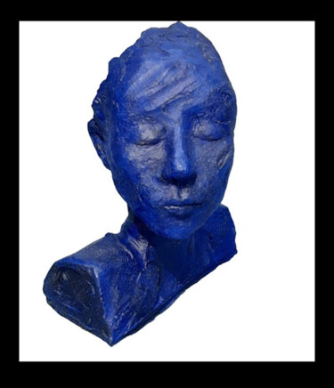 Rzeźba zatytułowany „Blue” autorstwa Marie Pascale Martins, Oryginalna praca, Ceramika