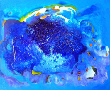 Peinture intitulée "La mer est comme un…" par Marie Paule Barco Florit, Œuvre d'art originale, Acrylique
