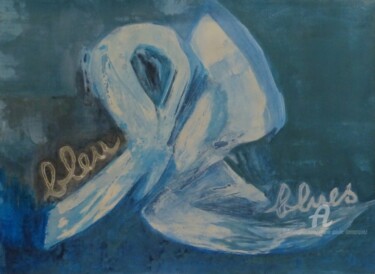 Peinture intitulée "Bleu Blues" par Marie-Paule Demarquez, Œuvre d'art originale, Acrylique