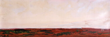 Peinture intitulée "Horizon Rose" par Marie-Paule Demarquez, Œuvre d'art originale, Acrylique