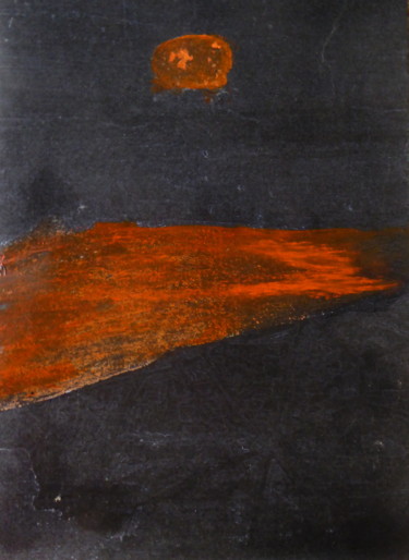 Pittura intitolato "BOULE DE FEU SUR LA…" da Marie Anne Baron, Opera d'arte originale, Acrilico