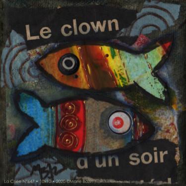 Painting titled "LA CRIÉE N°647" by Marie Bazin, Original Artwork, Acrylic Mounted on Wood Stretcher frame