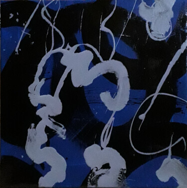 Peinture intitulée "Bleu n°3" par Marie Edmée Séguin, Œuvre d'art originale, Acrylique Monté sur Châssis en bois