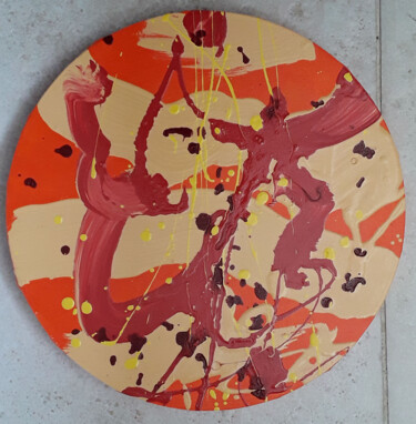 Pintura titulada "Tai Chi" por Marie Edmée Séguin, Obra de arte original, Acrílico Montado en Bastidor de camilla de madera