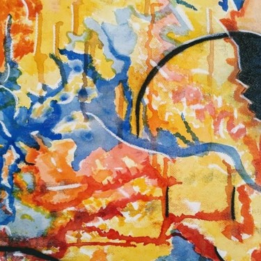 Painting titled "Fluidité" by Marie-Laure Leymonie, Original Artwork, Watercolor