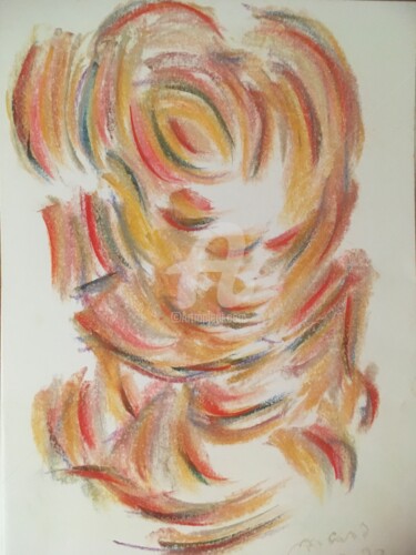 Dessin intitulée "Monkey" par Mavis, Œuvre d'art originale, Pastel
