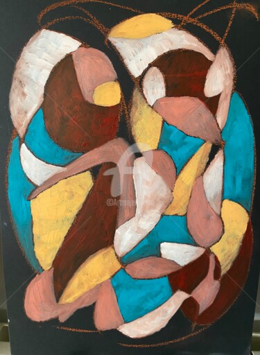 Peinture intitulée "La paix" par Mavis, Œuvre d'art originale, Huile